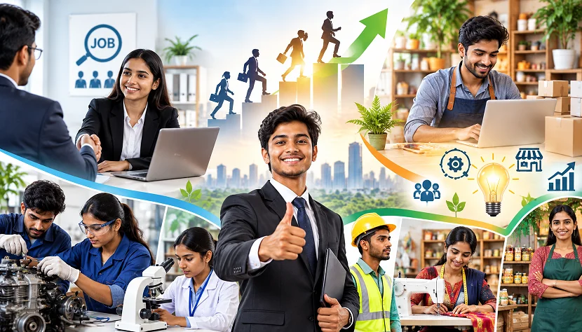 रोजगार, प्लेसमेंट एवं स्वरोजगार